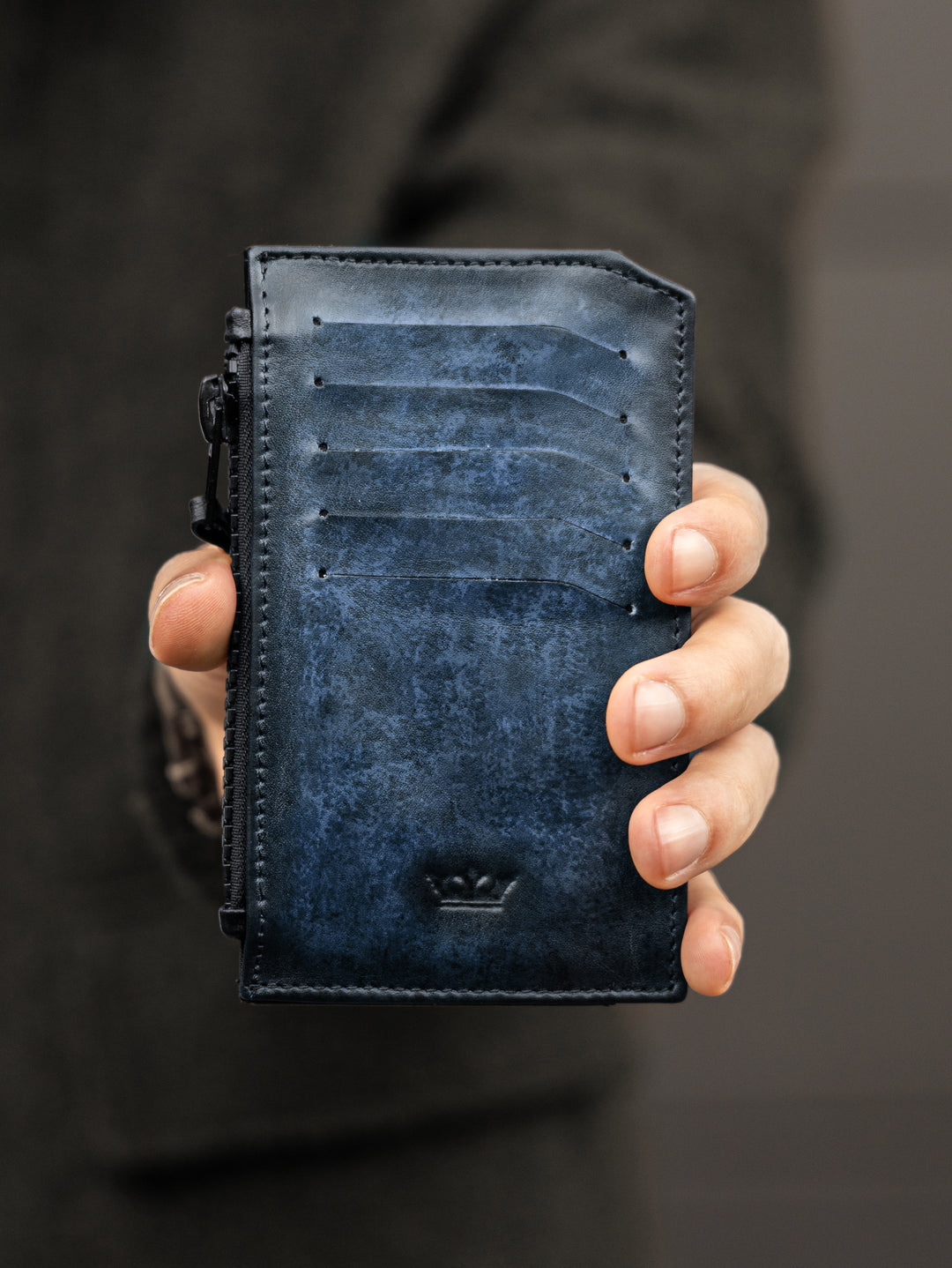 Leather Wallet Blue