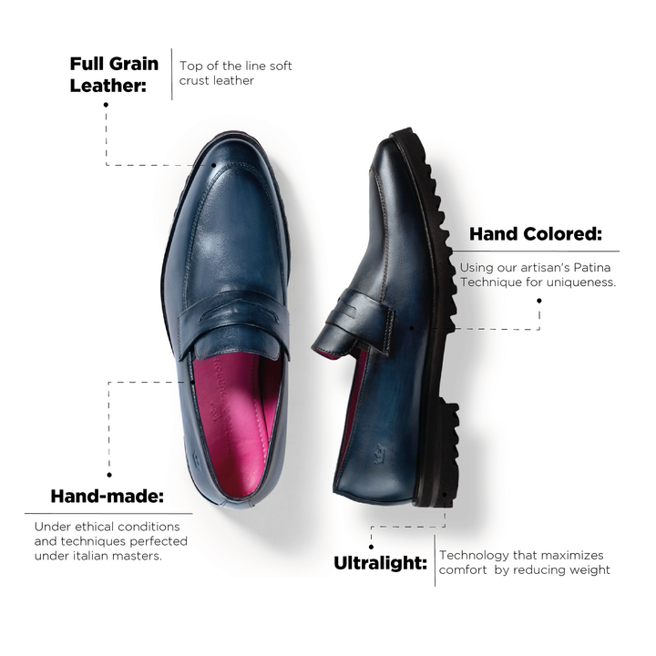 Alessandro Loafer Blue Ultralight Sole