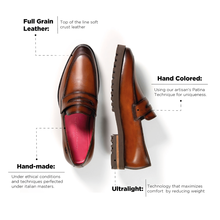 Alessandro Loafer Cognac Ultralight Sole