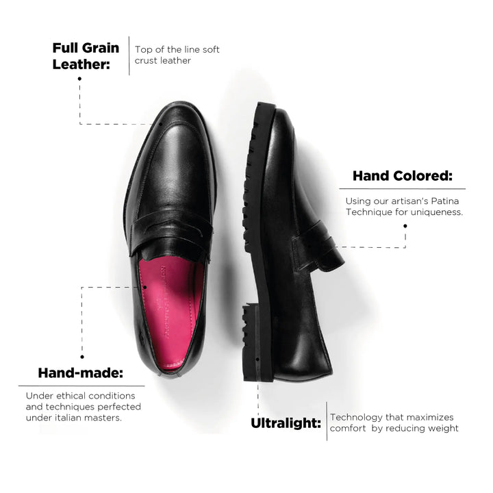 Alessandro Loafer Black Ultralight Sole