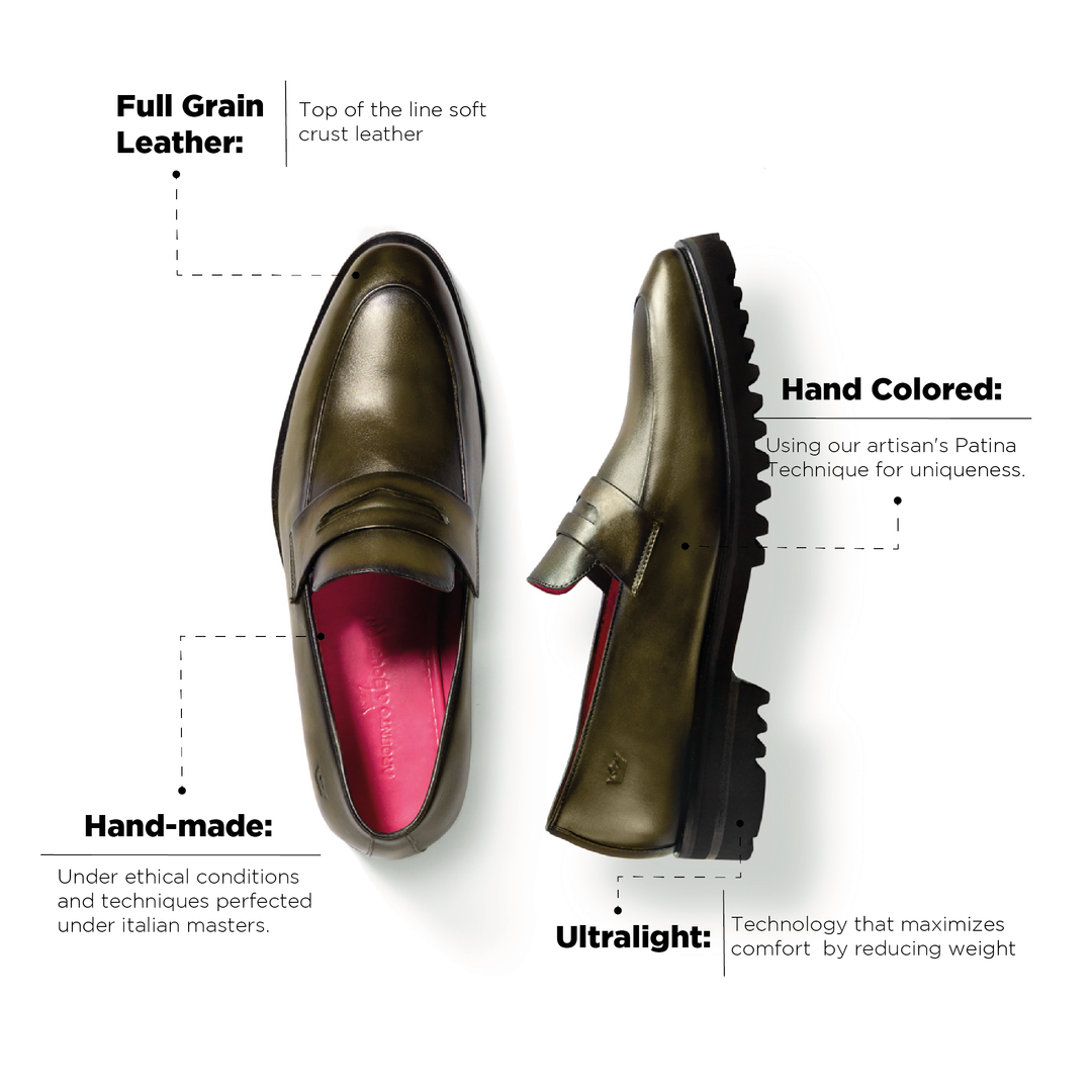 Alessandro Loafer Green Ultralight Sole