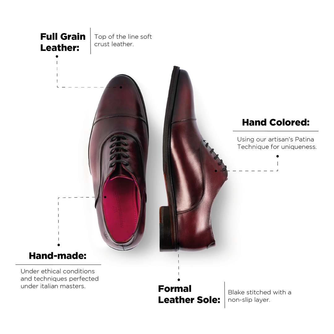 Armand Oxford Burgundy Classic Sole