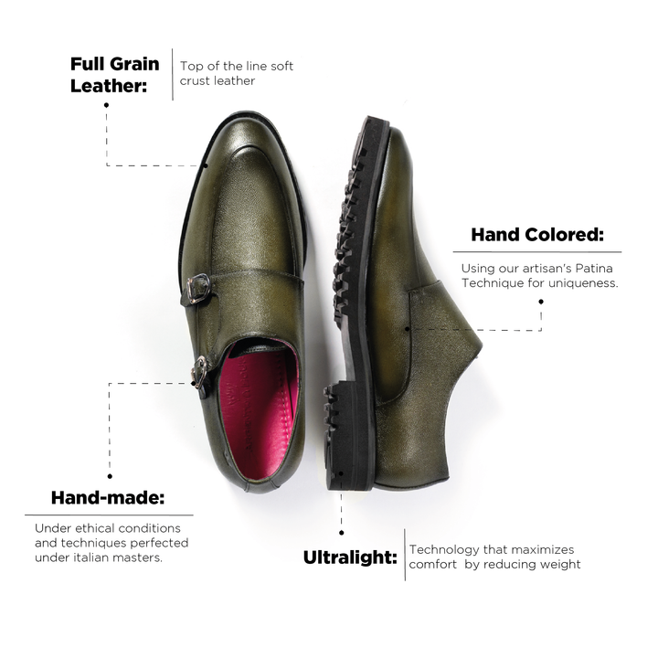 Claudio Monk Green Ultralight Sole