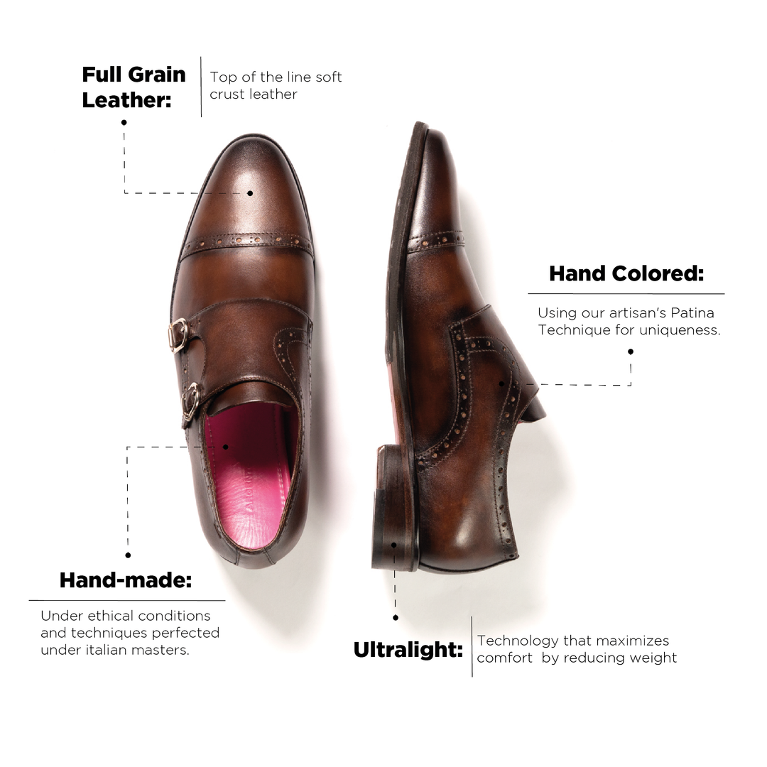 Massimo Monk Brown Classic Sole
