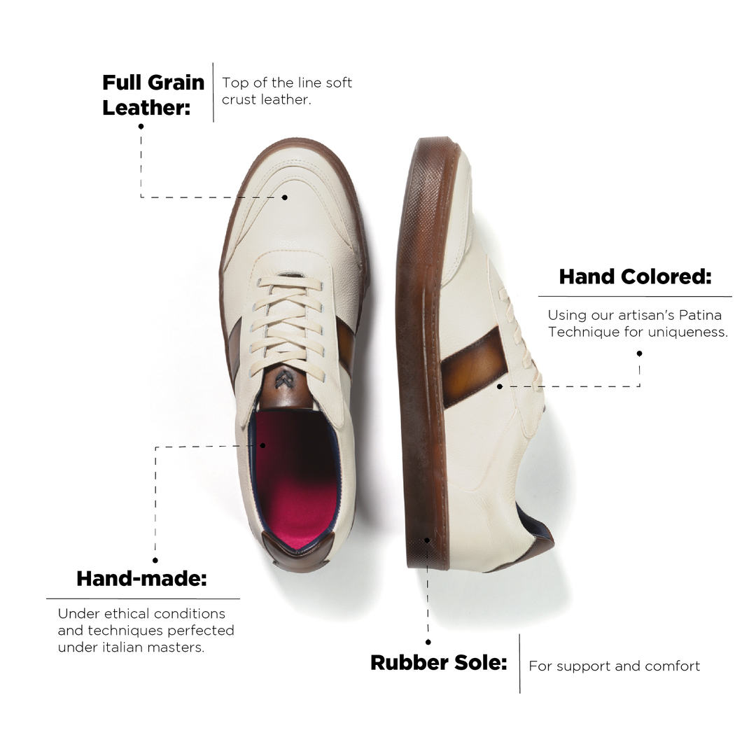Pisa Sneaker Beige-Oak
