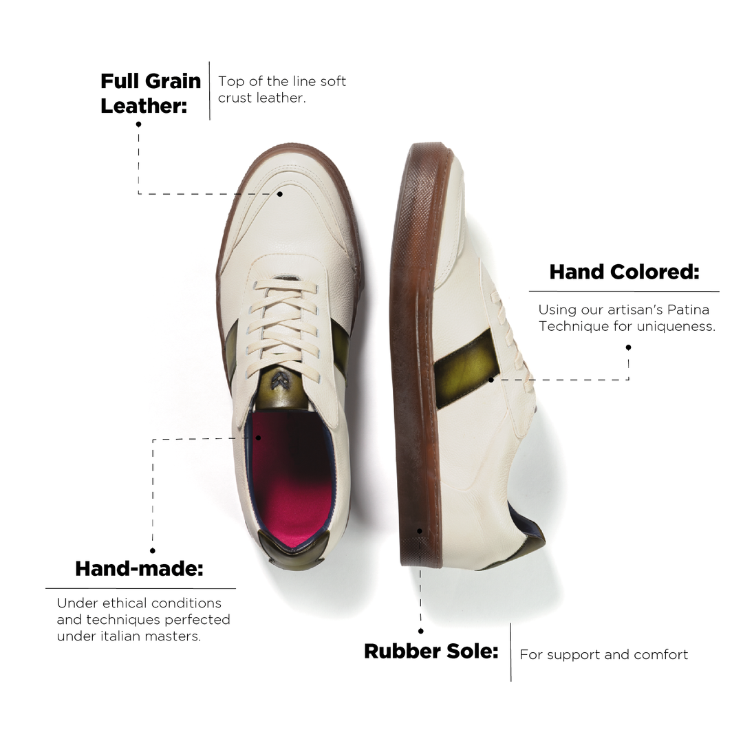 Pisa Sneaker Beige-Green