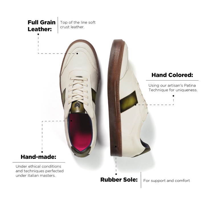 Pisa Sneaker Beige-Green