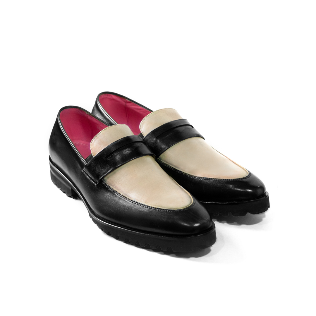 Alessandro Loafer BlackWhite Ultralight Sole