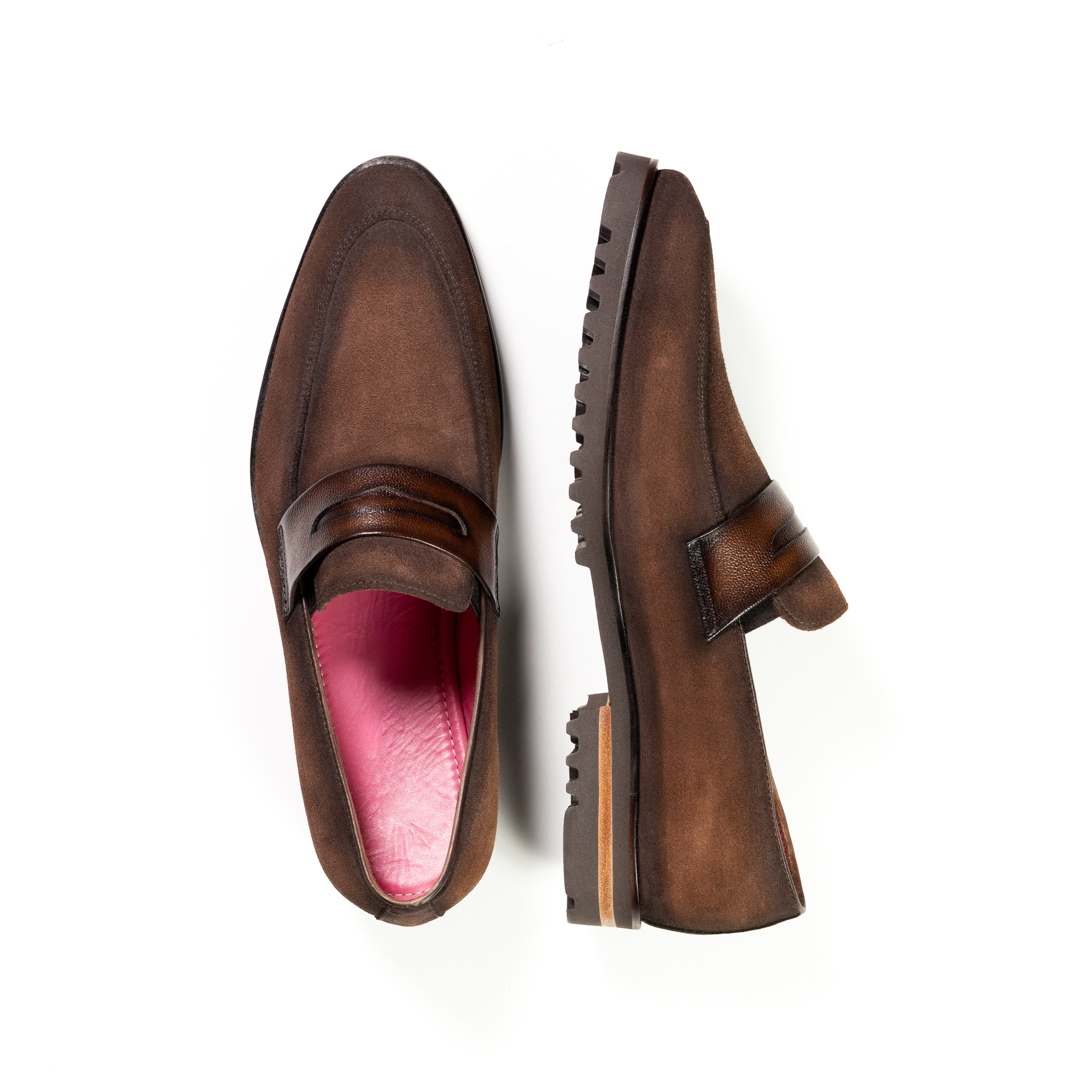 Alessandro Suede Loafer Brown