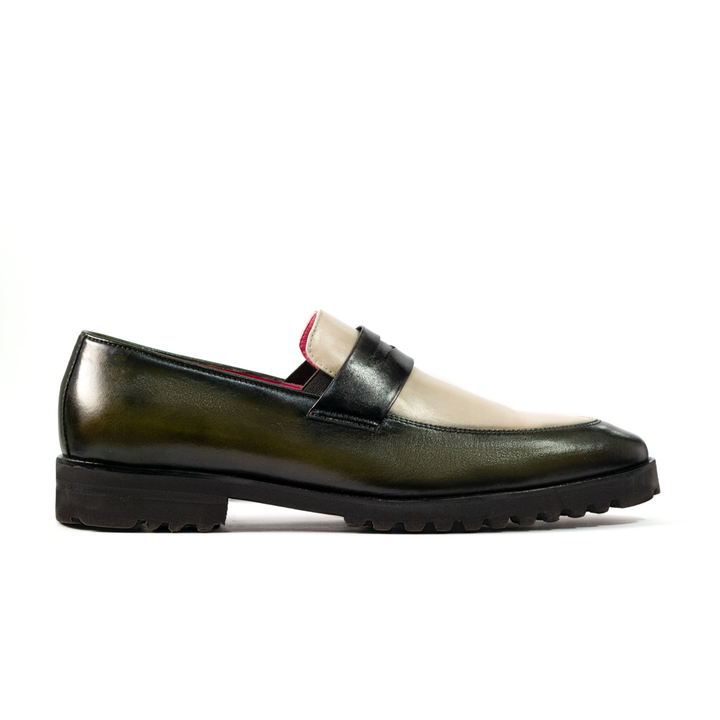 Alessandro Loafer GreenWhite Ultralight Sole