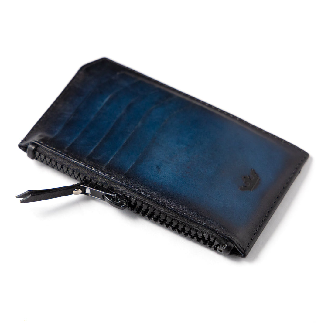 Leather Wallet Blue