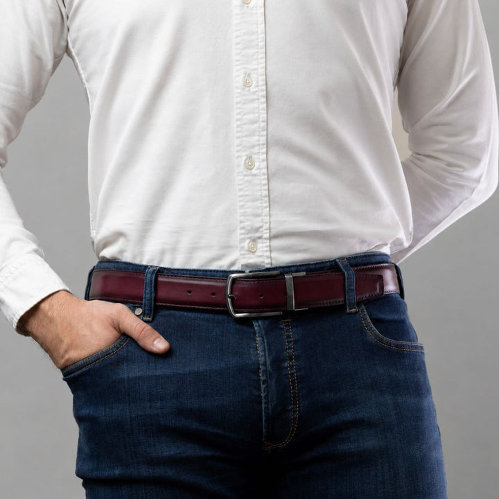 Leather Burgundy Belt