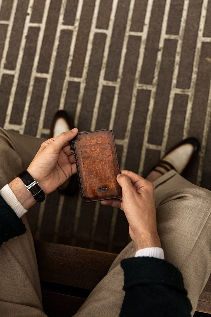 Leather Wallet Oak