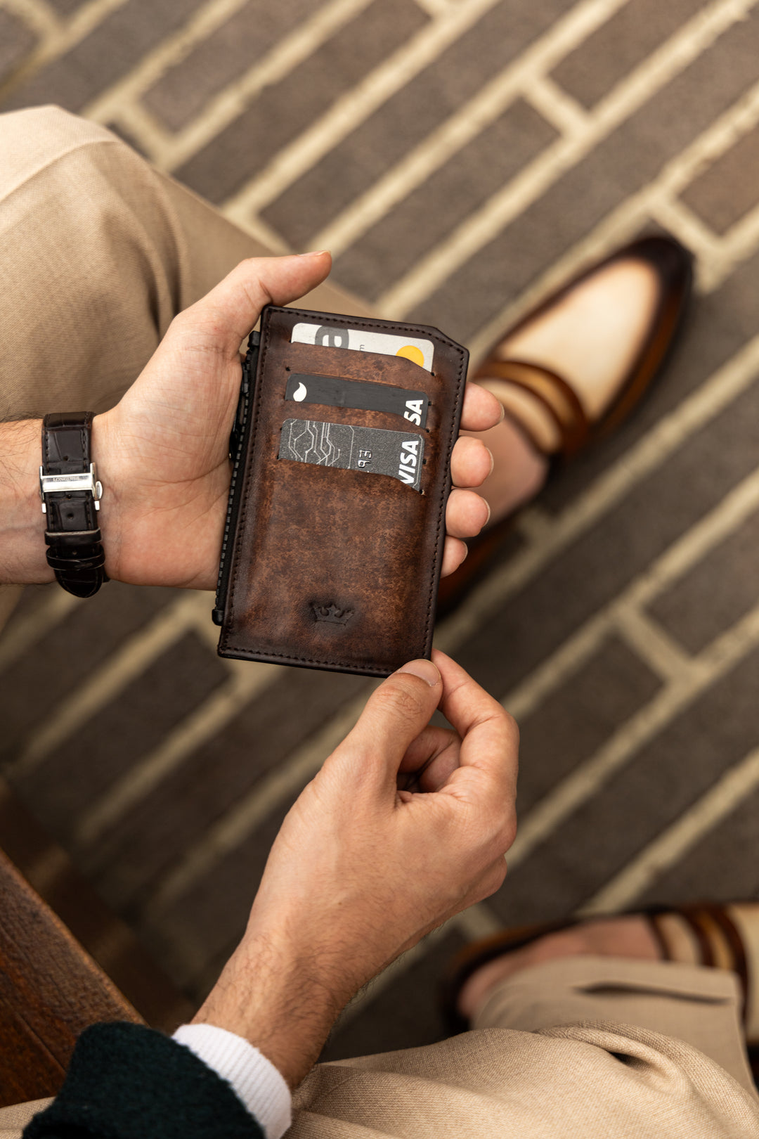 Leather Wallet Brown