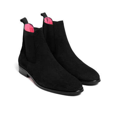 Jacques Suede Boot Black