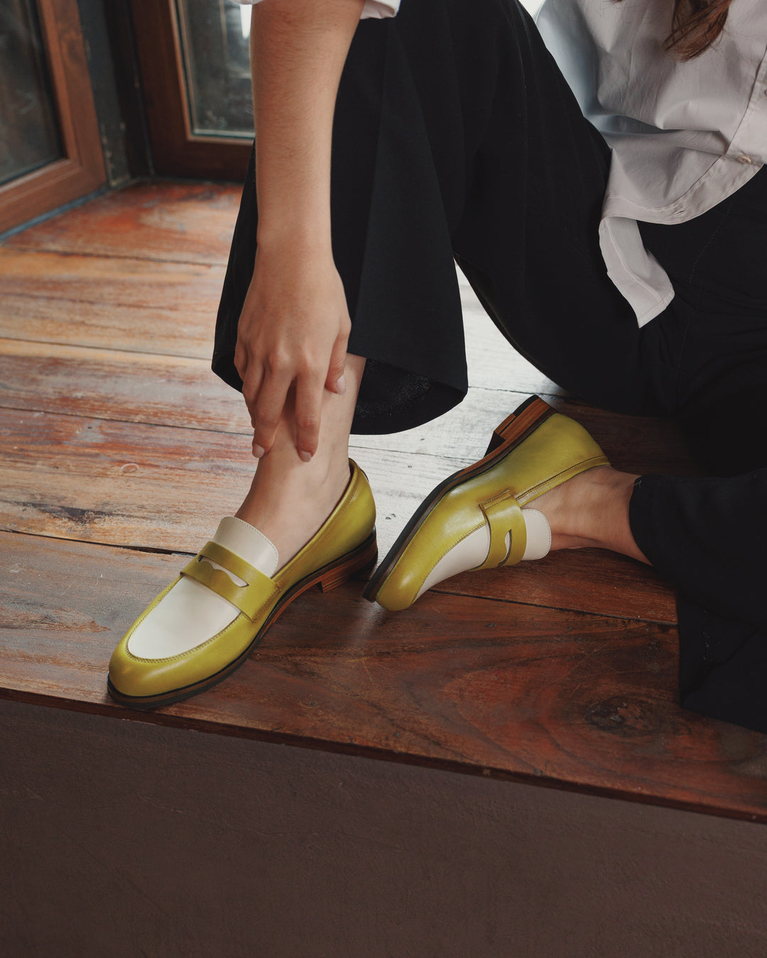 Alessa Loafer Lime Classic Sole