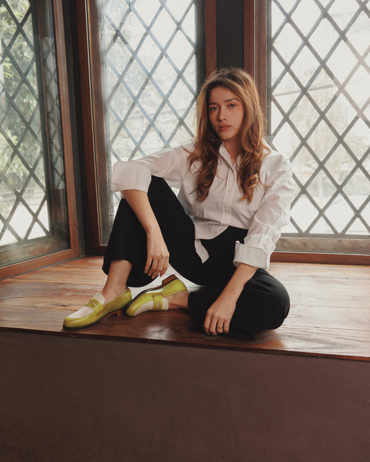 Alessa Loafer Lime Classic Sole