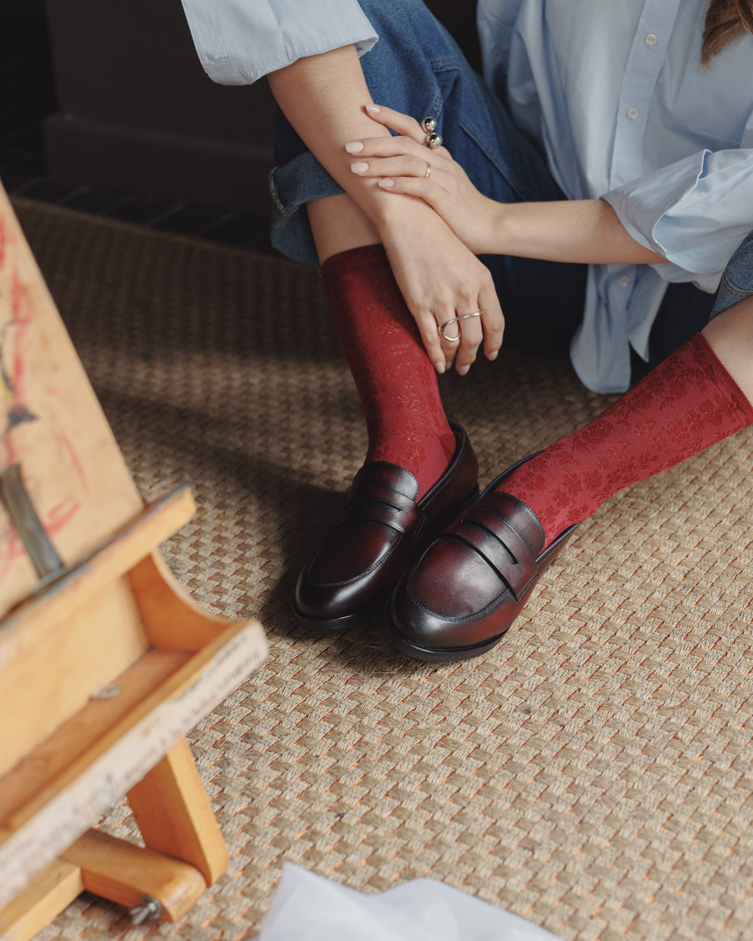 Alessa Loafer Burgundy Classic Sole