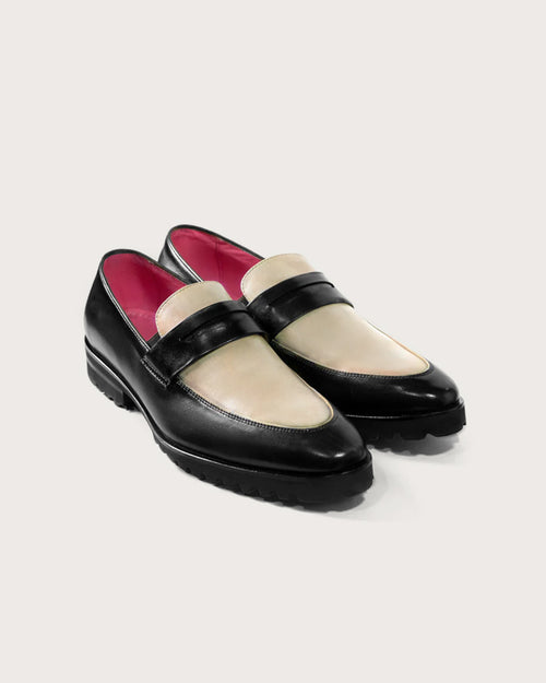 Alessandro Loafer BlackWhite Ultralight Sole
