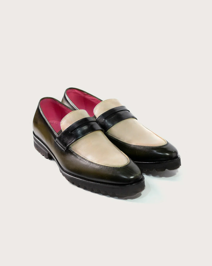 Alessandro Loafer GreenWhite Ultralight Sole