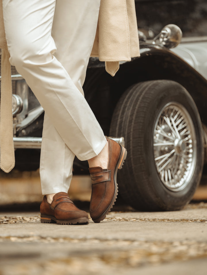 Alessandro Suede Loafer Brown