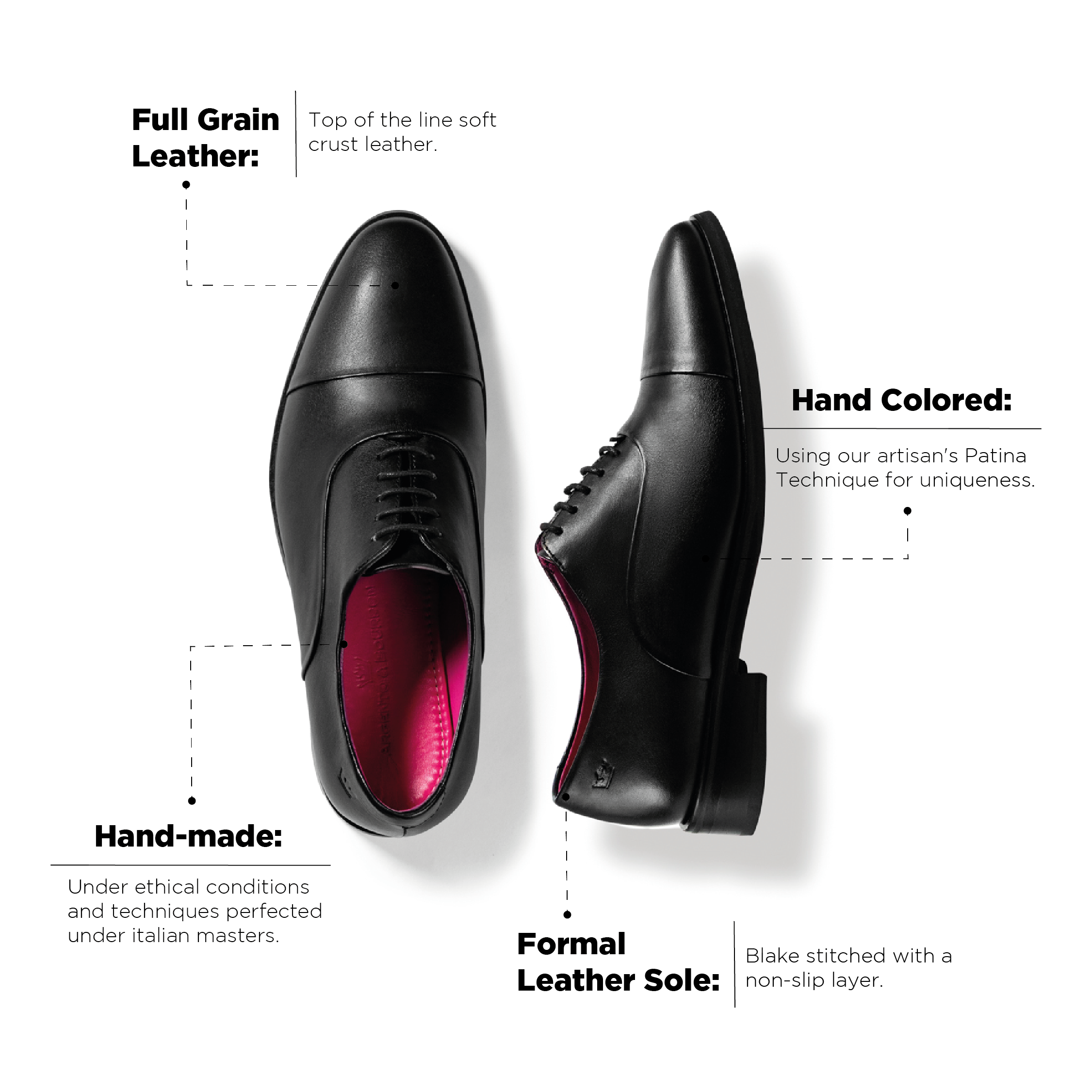 Armand Oxford Black Classic Sole