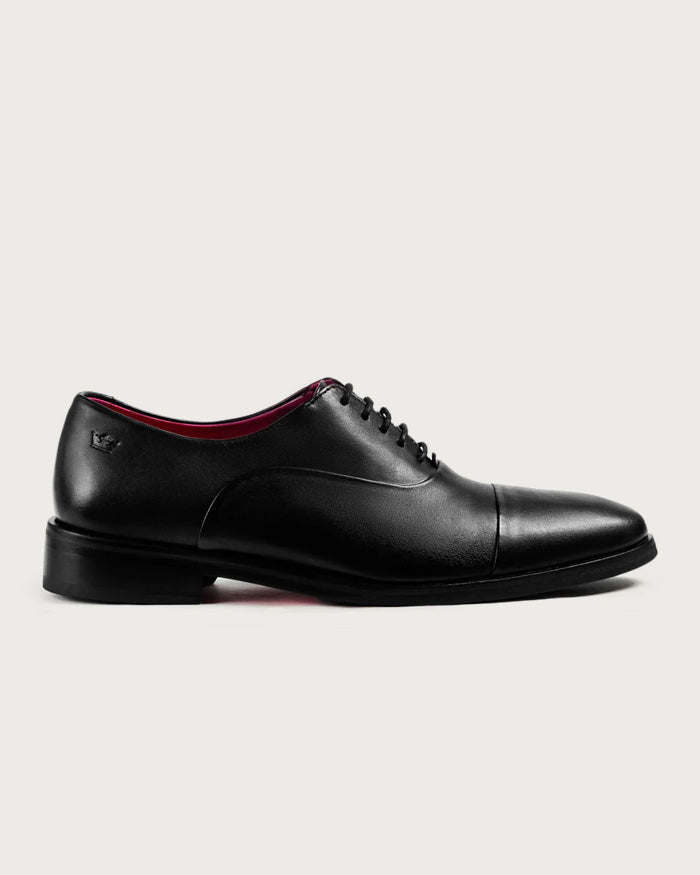 Armand Oxford Black Patina Handmade Leather Italian Shoes for Men 8