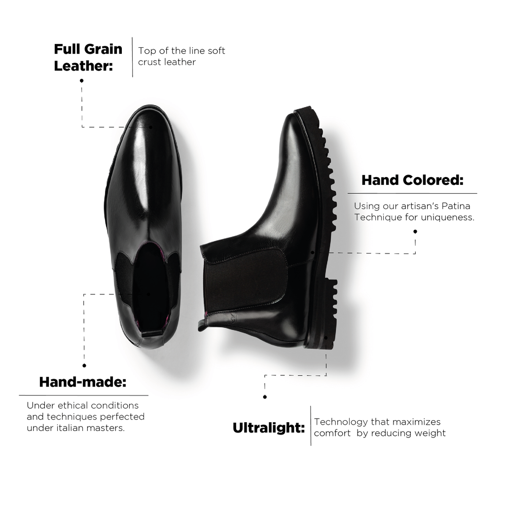 Jacques Boot Black Ultralight Sole