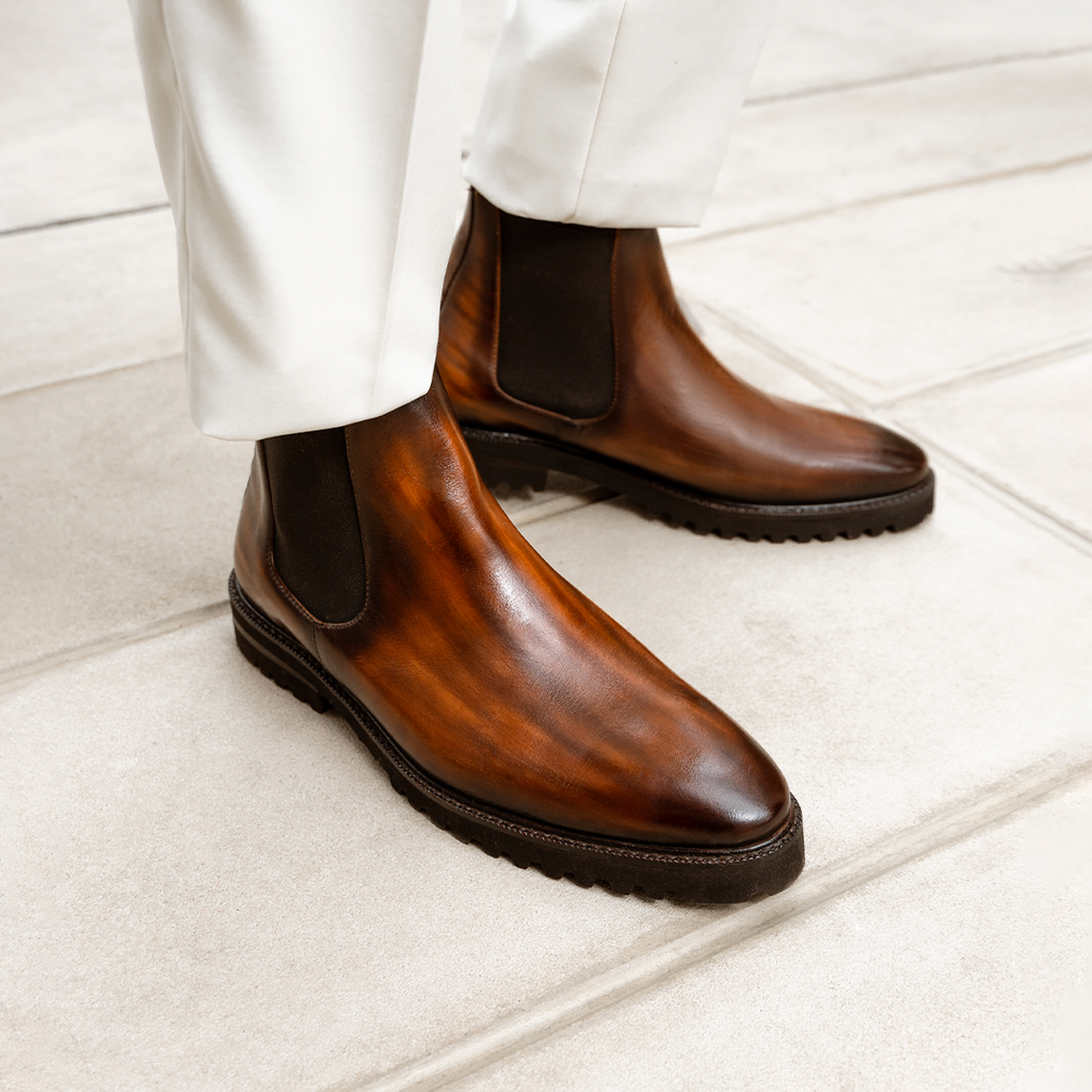 Jacques Boot Cognac Ultralight Sole