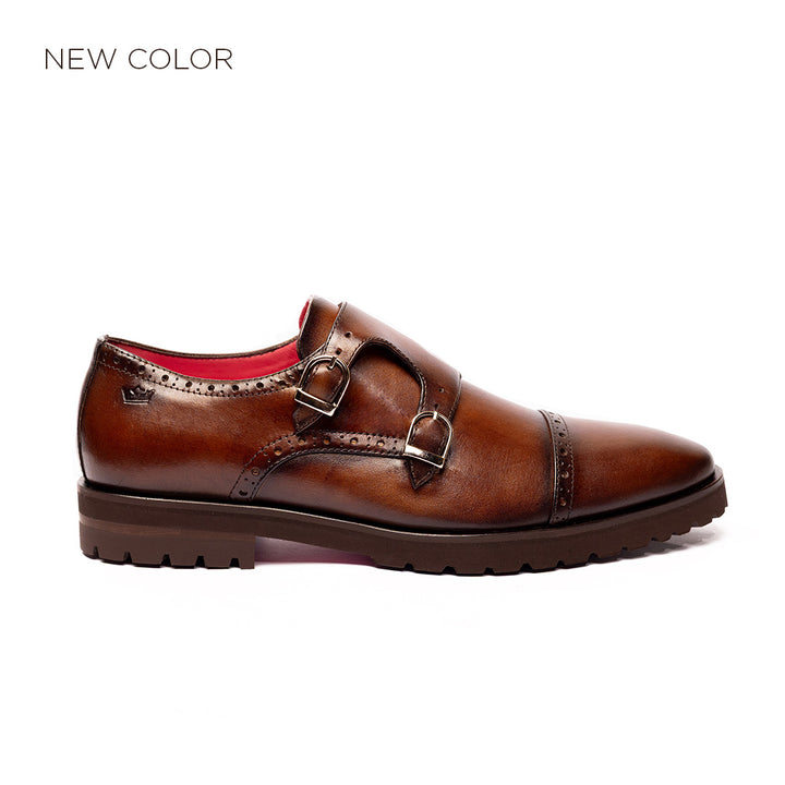 Massimo Monk Cognac Ultralight Sole