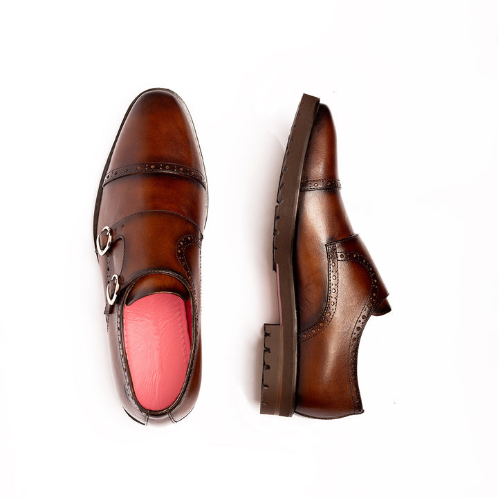 Massimo Monk Cognac Ultralight Sole