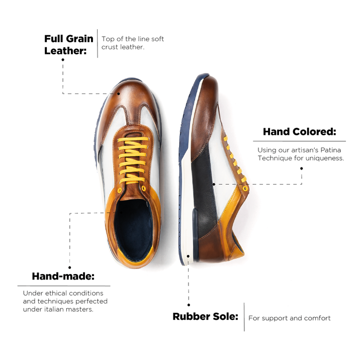 Tommaso Sneaker Yellow Mix