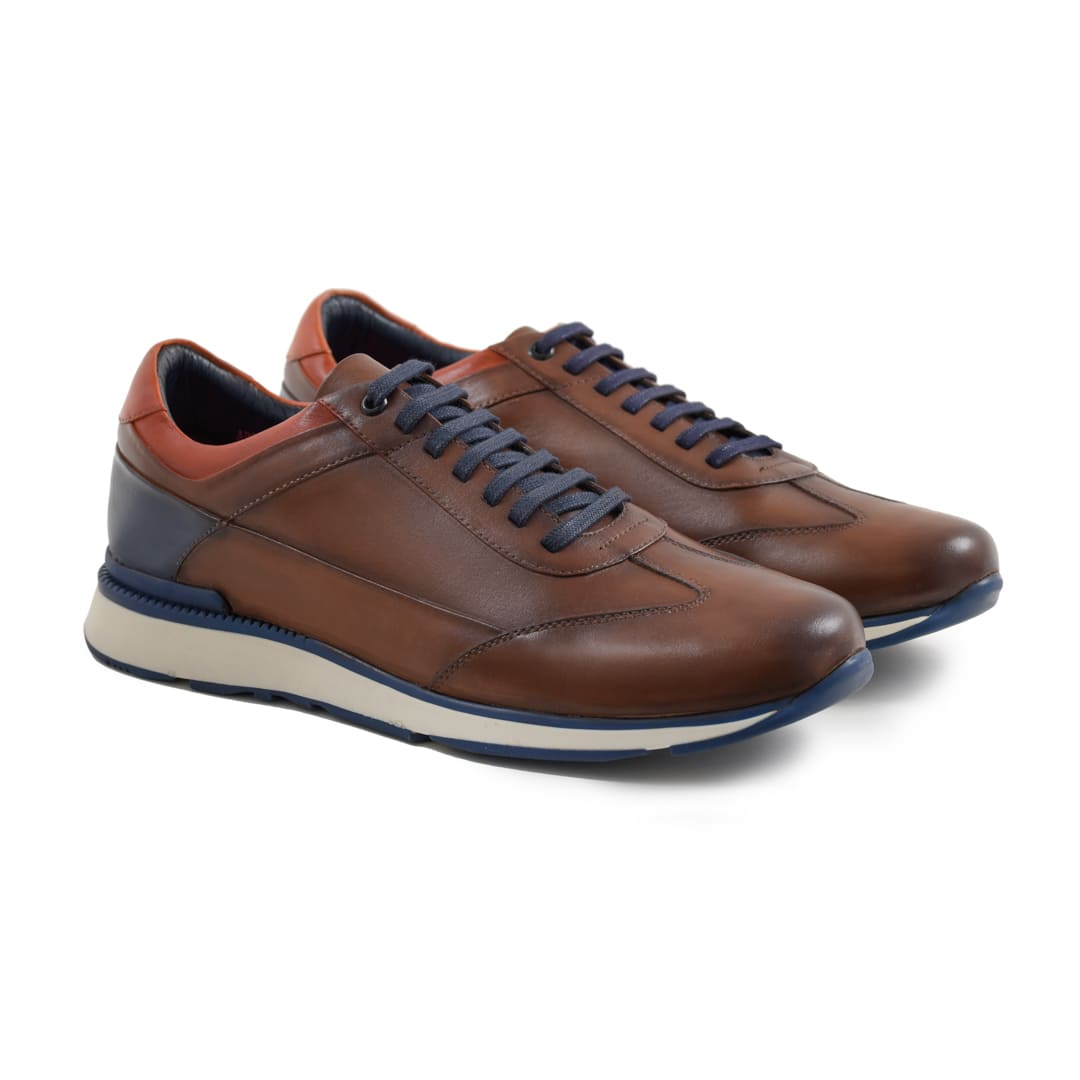 Tommaso Brown-Blue-Orange Mix Patina